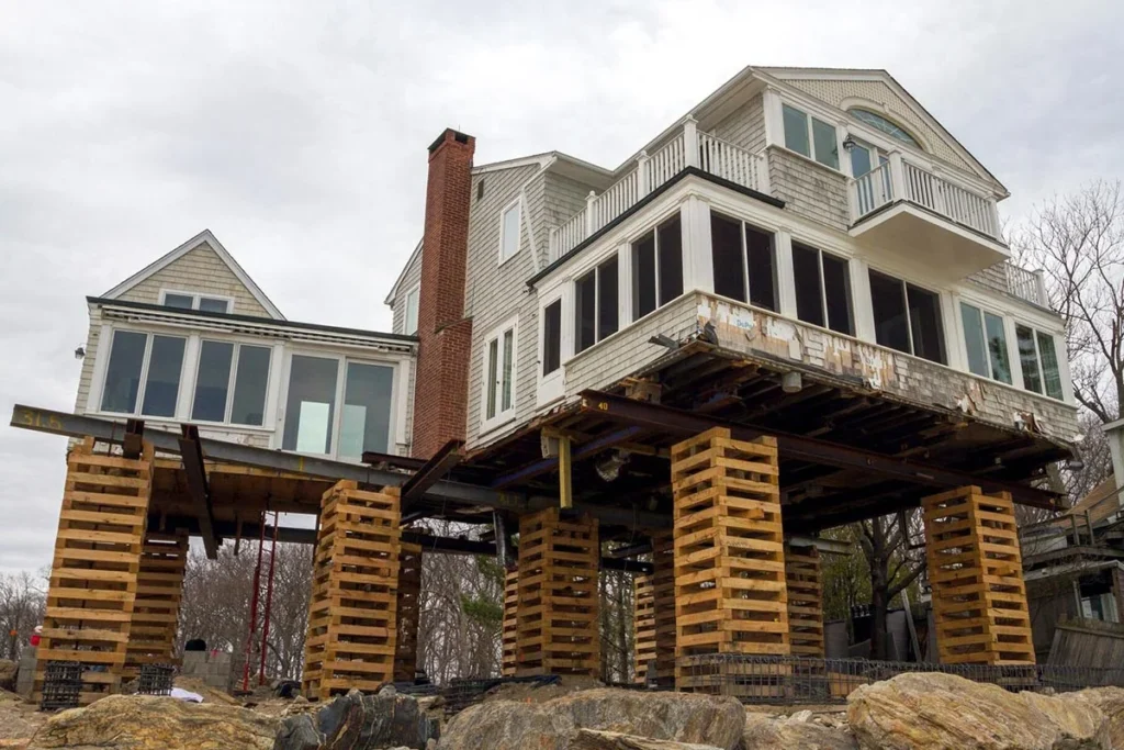 Elevated Pilings or Stilts Foundation Repair Washington DC